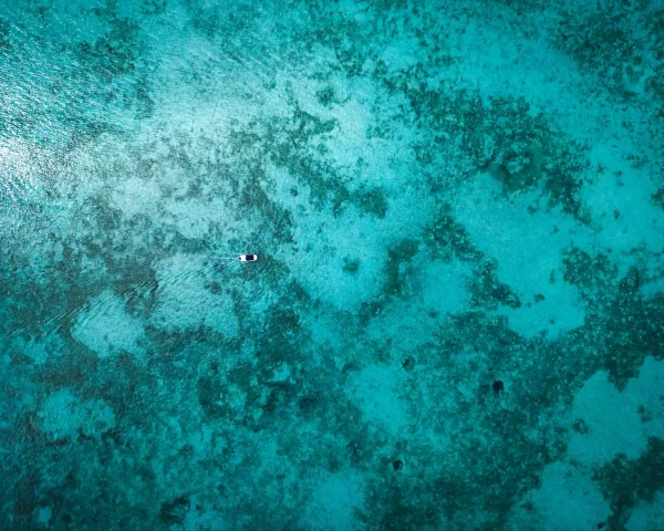 lagon maurice vue du ciel