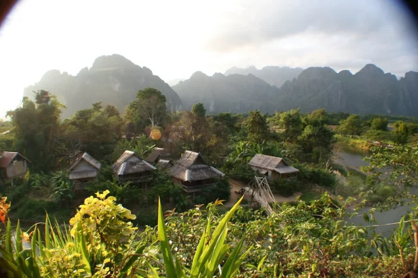 photo luang prabang laos drone